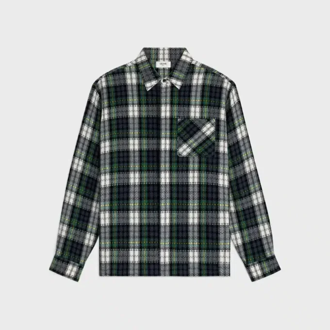 Overshirt aus Tartan-Kaschmir Overshirt aus Tartan-Kaschmir