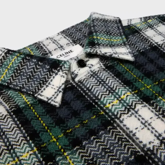 Overshirt aus Tartan-Kaschmir Overshirt aus Tartan-Kaschmir