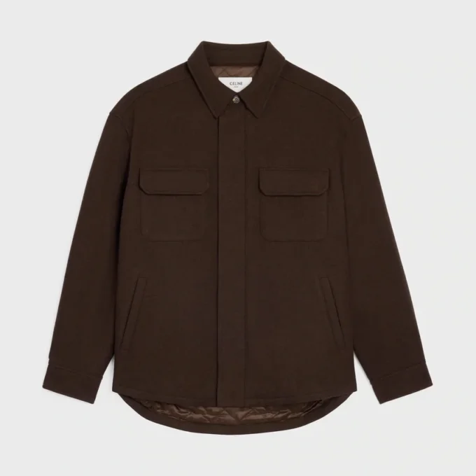 Overshirt aus Wollflanell