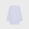 Oversize-Hemd aus gestreifter Chambray-Baumwolle Oversize-Hemd aus gestreifter Chambray-Baumwolle