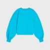 Oversize-Pullover mit Rundhalsausschnitt aus Baumwollfleece