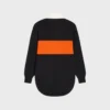 Oversized-Polo-Pullover aus Wolle