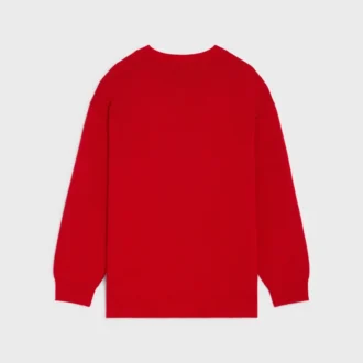 Oversized-Pullover mit V-Ausschnitt aus Kaschmir