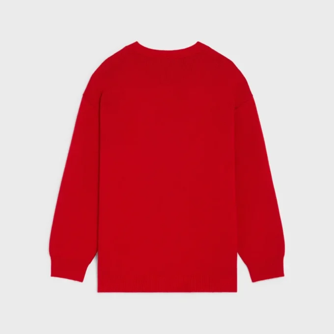 Oversized-Pullover mit V-Ausschnitt aus Kaschmir Oversized-Pullover mit V-Ausschnitt aus Kaschmir