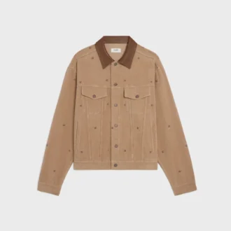 Oversized-Truckerjacke aus Cord Oversized-Truckerjacke aus Cord