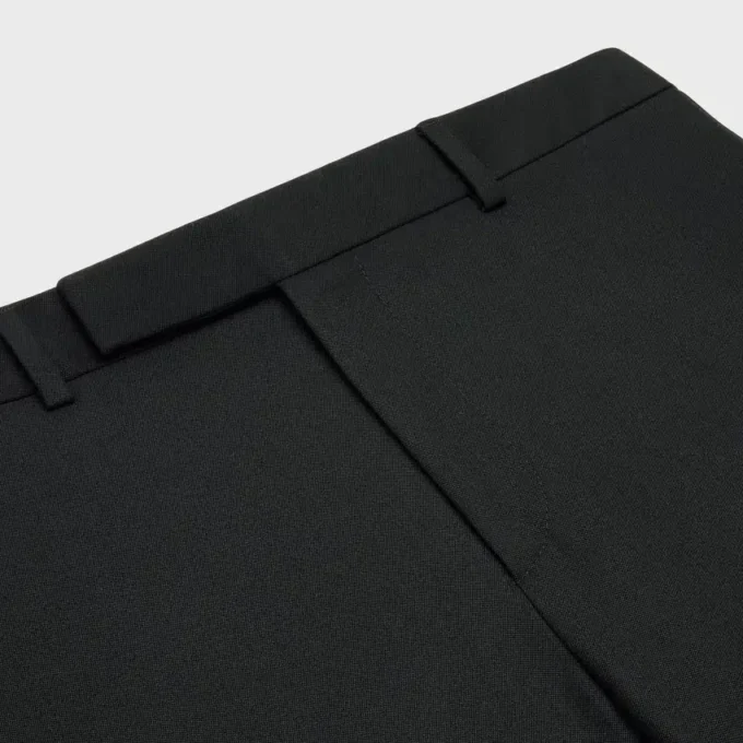 Pantalon Classique Tux aus Grain De Poudre-Wolle Pantalon Classique Tux aus Grain De Poudre-Wolle