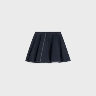 Peplum-Rock aus leichtem Baumwoll-Denim