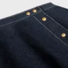 Peplum-Rock aus leichtem Baumwoll-Denim Peplum-Rock aus leichtem Baumwoll-Denim
