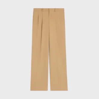 Plisseehose aus Baumwoll-Canvas