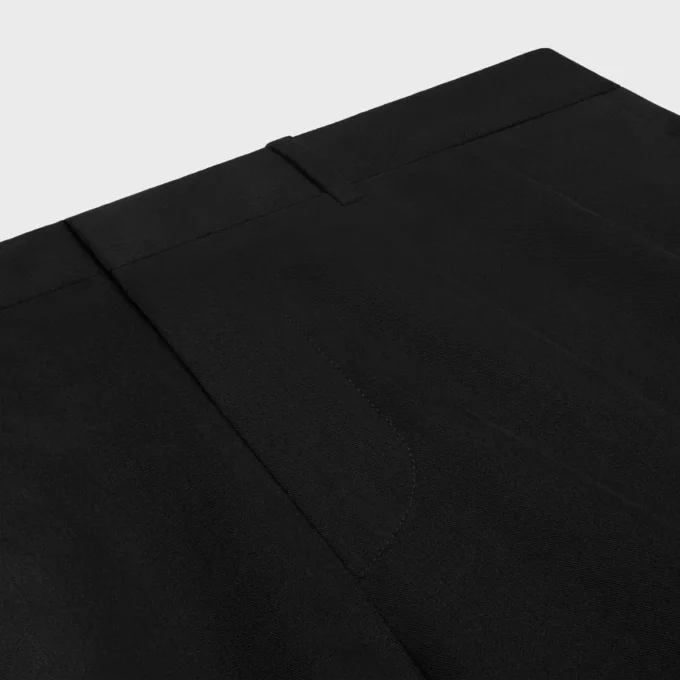 Plisseehose aus Baumwoll-Canvas