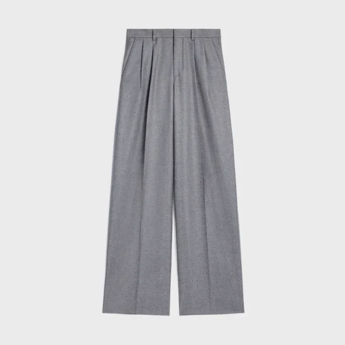 Plisseehose aus Kaschmirflanell