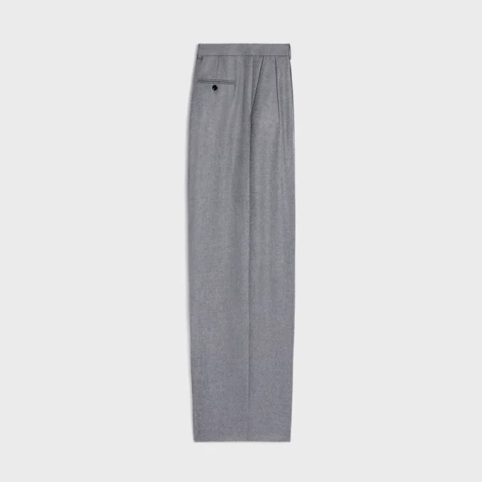 Plisseehose aus Kaschmirflanell