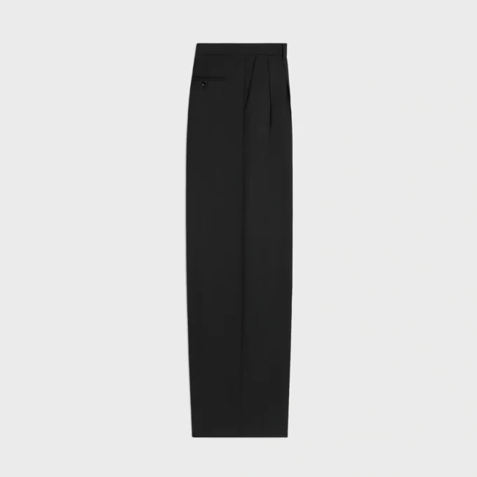 Plisseehose aus leichtem Wollgabardine Plisseehose aus leichtem Wollgabardine