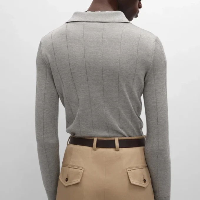 Polo aus feiner Seide und Baumwolle Polo aus feiner Seide und Baumwolle