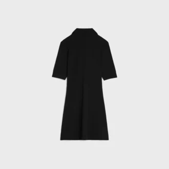 Polo-Minikleid aus gerippter Baumwolle