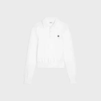 Polo-Pullover aus feiner Baumwolle