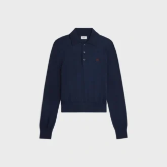 Polo-Pullover aus feiner Baumwolle