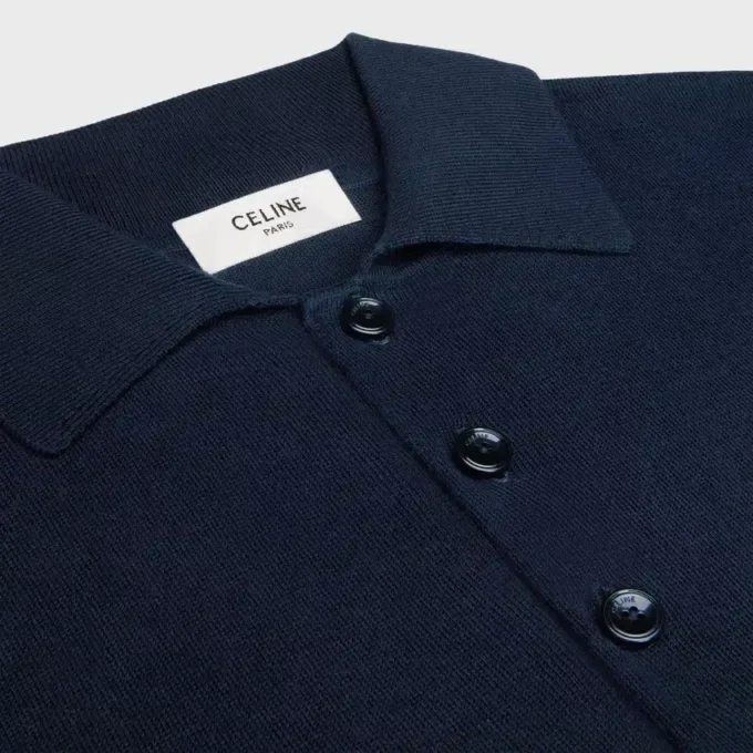 Polo-Pullover aus feiner Baumwolle Polo-Pullover aus feiner Baumwolle