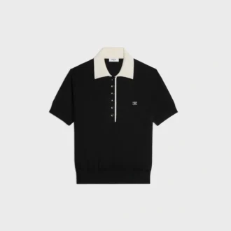 Polo-Pullover aus feiner Kaschmir-Seide Polo-Pullover aus feiner Kaschmir-Seide