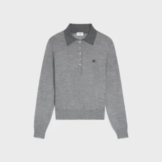 Polo-Pullover aus feiner Kaschmir-Seide