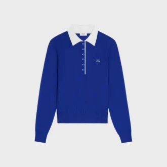 Polo-Pullover aus feiner Kaschmir-Seide