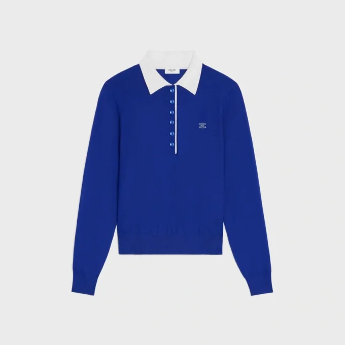 Polo-Pullover aus feiner Kaschmir-Seide Polo-Pullover aus feiner Kaschmir-Seide