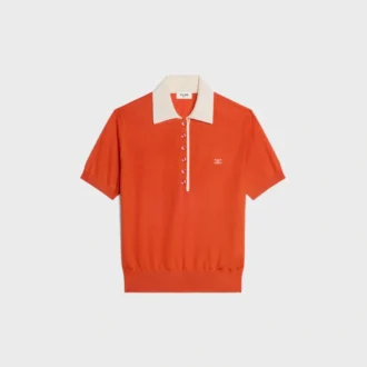 Polo-Pullover aus feiner Kaschmir-Seide