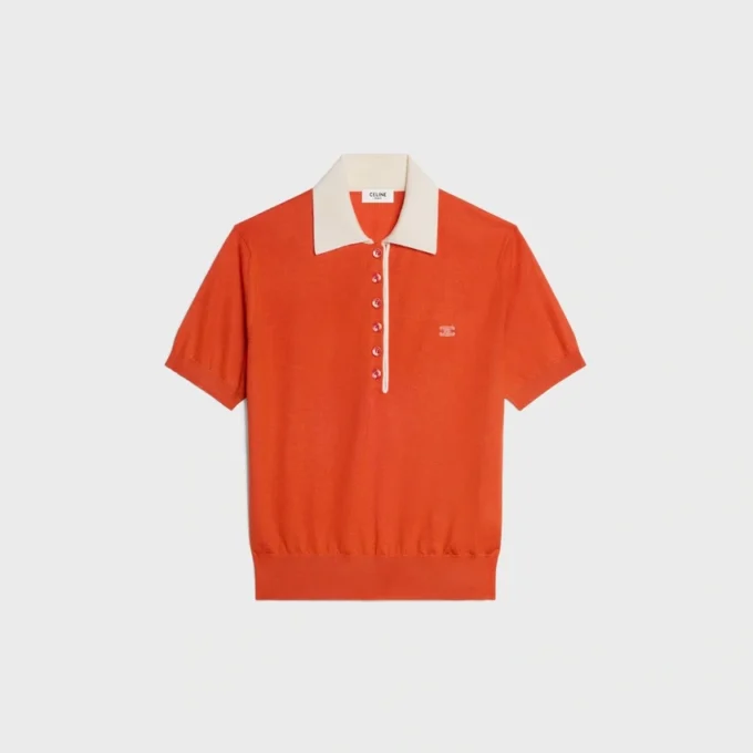 Polo-Pullover aus feiner Kaschmir-Seide Polo-Pullover aus feiner Kaschmir-Seide