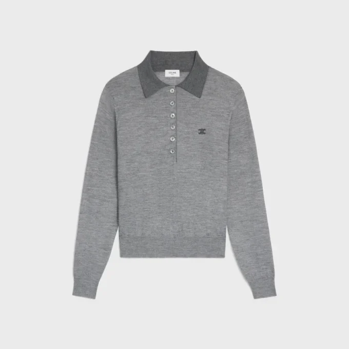 Polo-Pullover aus feiner Kaschmir-Seide Polo-Pullover aus feiner Kaschmir-Seide
