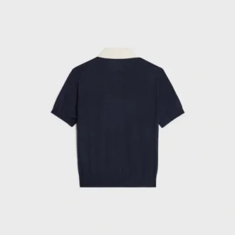 Polo-Pullover aus feiner Kaschmir-Seide