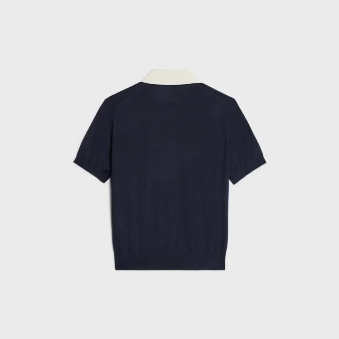 Polo-Pullover aus feiner Kaschmir-Seide Polo-Pullover aus feiner Kaschmir-Seide