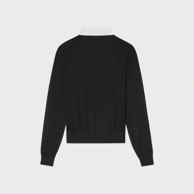 Polo-Pullover aus feiner Kaschmir-Seide Polo-Pullover aus feiner Kaschmir-Seide