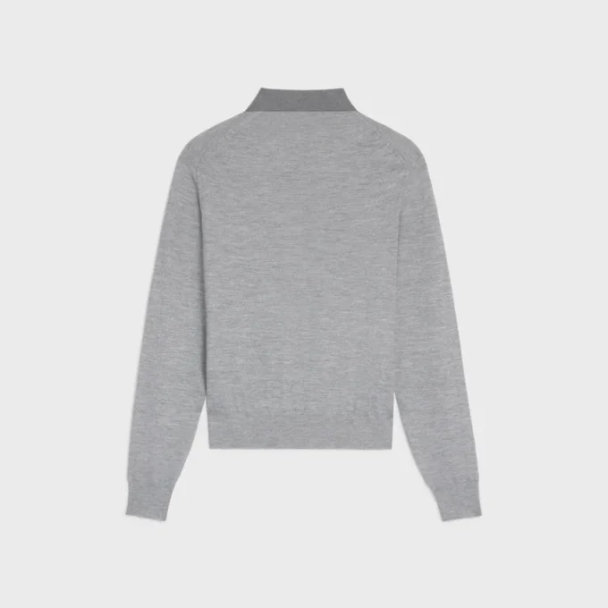 Polo-Pullover aus feiner Kaschmir-Seide Polo-Pullover aus feiner Kaschmir-Seide