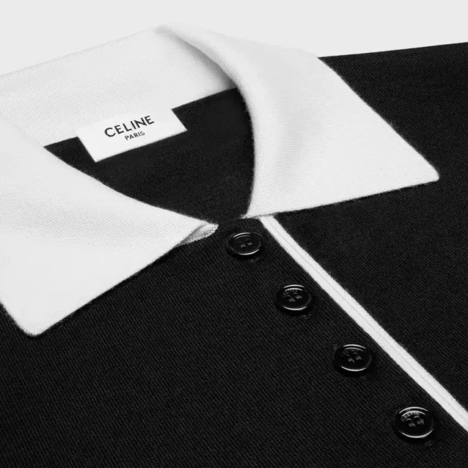 Polo-Pullover aus feiner Kaschmir-Seide Polo-Pullover aus feiner Kaschmir-Seide
