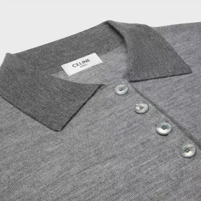 Polo-Pullover aus feiner Kaschmir-Seide Polo-Pullover aus feiner Kaschmir-Seide