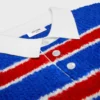 Polo-Pullover aus gebürsteter, gestreifter Baumwolle Polo-Pullover aus gebürsteter, gestreifter Baumwolle