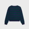 Polo-Pullover aus gestreifter Wolle Polo-Pullover aus gestreifter Wolle