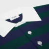 Polo-Pullover aus gestreifter Wolle Polo-Pullover aus gestreifter Wolle