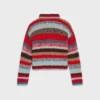 Polopullover aus Mouline-Alpaka und Wolle Polopullover aus Mouline-Alpaka und Wolle