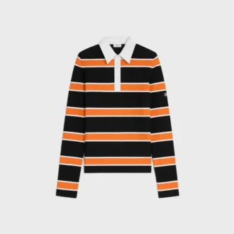 Poloshirt aus gestreiftem Baumwolljersey Poloshirt aus gestreiftem Baumwolljersey