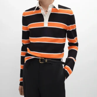 Poloshirt aus gestreiftem Baumwolljersey Poloshirt aus gestreiftem Baumwolljersey