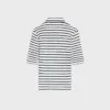 Poloshirt aus gestreiftem Seidenjersey Poloshirt aus gestreiftem Seidenjersey
