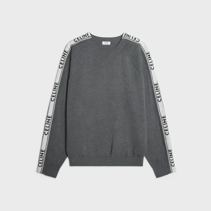 Pullover mit Rundhalsausschnitt aus Baumwolle Pullover mit Rundhalsausschnitt aus Baumwolle