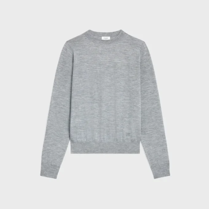 Pullover mit Rundhalsausschnitt aus feinem Kaschmir Pullover mit Rundhalsausschnitt aus feinem Kaschmir