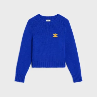 Pullover mit Rundhalsausschnitt aus Kaschmir und Seide