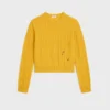 Pullover mit Rundhalsausschnitt aus Ketten-Kaschmir Pullover mit Rundhalsausschnitt aus Ketten-Kaschmir