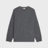 Pullover mit Rundhalsausschnitt aus Ketten-Kaschmir