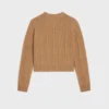 Pullover mit Rundhalsausschnitt aus Ketten-Kaschmir Pullover mit Rundhalsausschnitt aus Ketten-Kaschmir