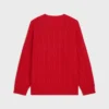 Pullover mit Rundhalsausschnitt aus Ketten-Kaschmir