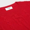 Pullover mit Rundhalsausschnitt aus Ketten-Kaschmir